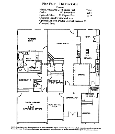 The Buckskin Floor Plan